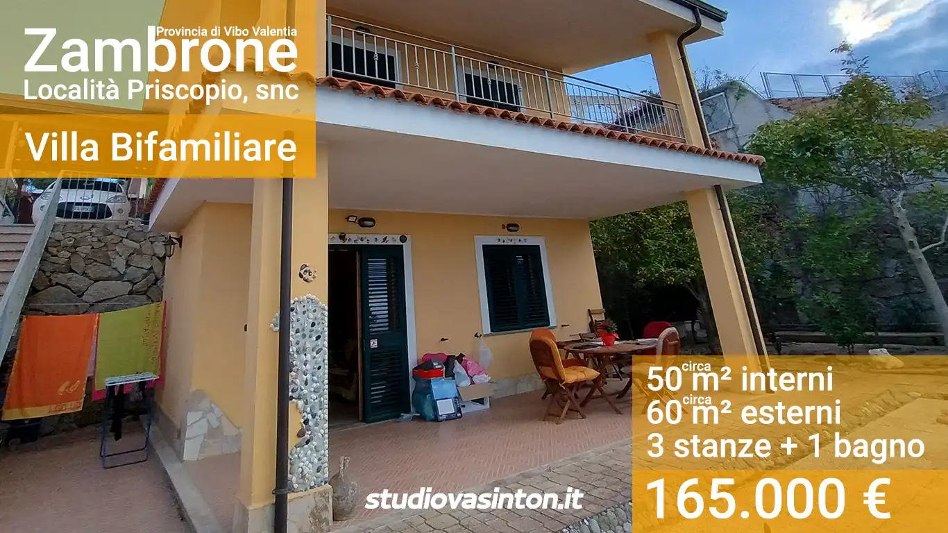 Vendita Villetta Bifamiliare con Vista Mare a Zambrone